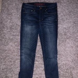 dark wash skinny American Eagle Jeans